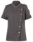 ROCK CHEF Karlowsky Kurzarm Damenkochjacke Denim-Style Stage2 Druckknöpfe Polyester/Baumwollmix OEKO-TEX pflegeleicht vintage black Größe 44