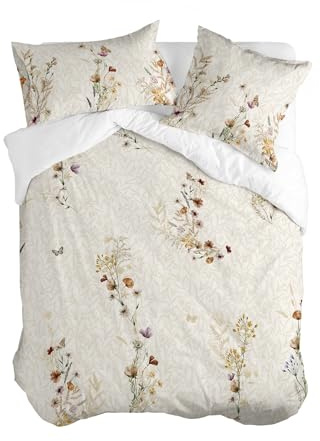 Wild Flowers - Bettbezug, Mehrfarbig, 155 x 220 cm (Bett 80/90), 100% Baumwolle, Qualität, Bunt