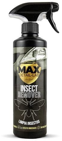 MAX DETAIL-LAB - Insect Remover - Limpia Mosquitos Coche Anti Insectos Sin Frotar, Limpieza Profesional Altamente Efectivo, Fácil Usar, Restaurador Brillo, Líquido Antimosquitos, Kit Detailing, 500ml