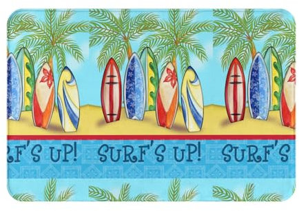 VANANI Rutschfeste Surfbrett-Teppiche, leicht zu reinigen, geeignet für Haustür, Garagentor, Hintertür, Schlafzimmer und Küche. 40 x 60 cm