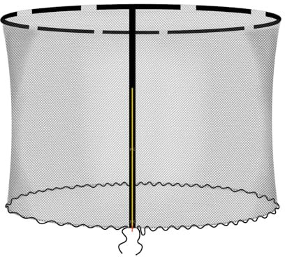 Baunsal® Trampolin Sicherheitsnetz Ø 335 cm (FGIS) für 8 Netzstangen Netzhöhe 180 cm Ersatzteile Netz Schutznetz Kindertrampolin Ersatznetz Gartentrampolin Outdoor