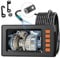 SunnyOcean Dual Lens Inspection Camera with Light, 4.3 LCD Screen, IP67 Waterproof, 1080P HD Borescope, 9 LEDs, 16.5ft Semi-Rigid Cable