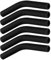 6pcs Silicone Straw Tips, Reusable Straw Tips Covers Replacement Straw Extender Tip Silicone Straw Elbows Tips Fit for 5/16 inch Outer Diameter Metal Stainless Steel Straws (Black)