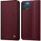 GUCASBE Handyhülle für iPhone 12 Hülle iPhone 12 Pro Hülle Premium PU Lederhülle Wallet Flip Case mit Magnet Kartenfach Standfunktion RFID Schutzhülle Klapphülle für iPhone 12/12 Pro, Weinrot