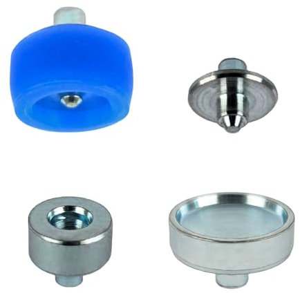 Herramienta de botón para herramientas Prym Vario Creative Tool y Prym Vario Alicates – Solo para broches de presión sin costura con resorte en S de Getmore Crafts/Parts – Broches sin costura –