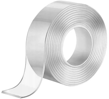 Dekton Nano Tape 1.4mm x 3cm x 3m - Easy Tear Double-Sided Adhesive Tape | Reusable, Removable & Washable | Strong Bond for Home, Office & DIY Projects | No Residue, Transparent & Non-Slip Design
