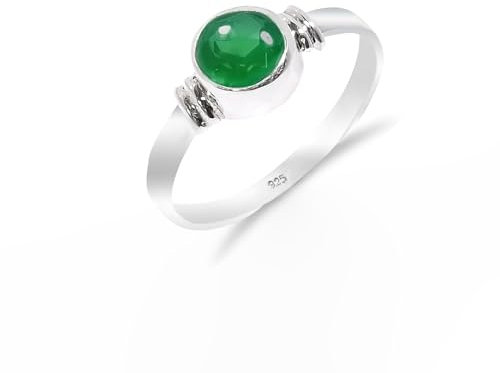 Damenring 925 Sterling Silber - Citrin - Amethyst - Blautopas - Larimar Natur Edelstein Ring - Herren Statement Ring - Vintage Ring Schmuck RB-05-GRNX-12