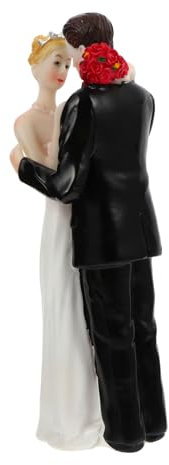 JOINPAYA 1stk Schmuck Für Braut Und Bräutigam Party-dessert-topper Paar Romantisch Ornamente Hochzeitstorte Topper Figuren Hochzeitstorte Ornament Brautparty Braut Figur Kuchen Harz