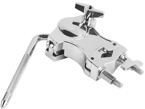 Tam - Supporto per batteria Tam, supporto per batteria e hardware in lega di zinco, girevole a 360 gradi, supporto per batteria Tom, multifunzione, per la maggior parte dei modelli