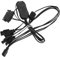 Generic 1 Set RGB Lighting Controller Hub for PC Modding 1 to 4 Splitter Adapter for Computer Case RGB Lighting Supplies RGB Controller with Adapter