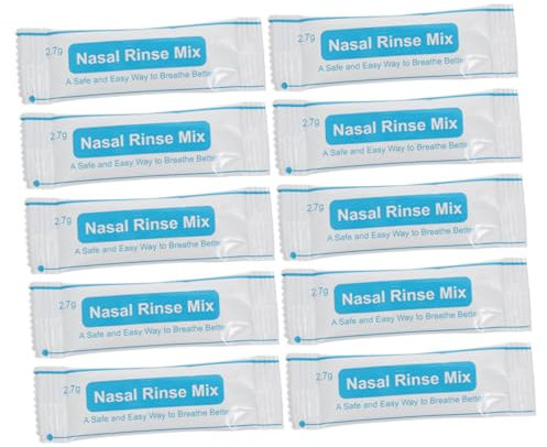 Holibanna 80stücke Pack Nasenspülsalz Ohne Jod Beutel Schnell Lösliches Waschsalz Zur Nasenspülung Praktisches Einzelverpacktes Nasenreiniger Salz Für Allergien Und Verstopfte Nase Für Zuhau