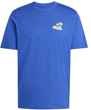 adidas Men's MINI Embroidery Surfing Graphic T-Shirt, Team royal Blue, 3XL