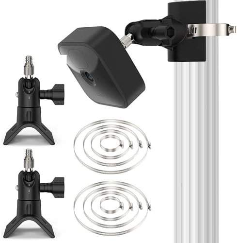 Kamera Pole Montagehalterung, 2 Stück Schwarz Blink Outdoor Kamera Wandhalterung Halterung, 360° Verstellbare Schutzhülle Gehäuse Halterung für Neue Blink Outdoor 3/Outdoor 4/ Blink XT/XT2/Blink Mini