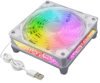 BaotyJie Ventilador de radiador eléctrico de 5 V para Ordenador, silencioso y Profesional, para disipador de y chasis de PC, 2