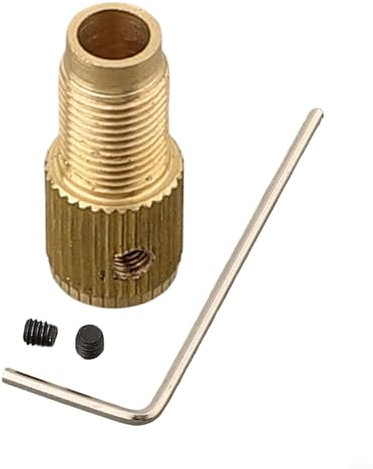Mini portabrocas M8 con función de autoajuste, construcción de latón para motores eléctricos pequeños (M8-3,17 mm)