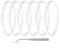 Anillos de sellado de goma para licuadora, piezas de repuesto para mezclador de cocina de 8,2 cm, compatible con BL660 BL770 BL780, color blanco, paquete de 6