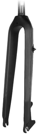 Fourche Avant VTT Rigide Entièrement En Fibre De Carbone | Fourche rigide à tube droit, pèse 560 g for un vélo de montagne léger(Black 26er)