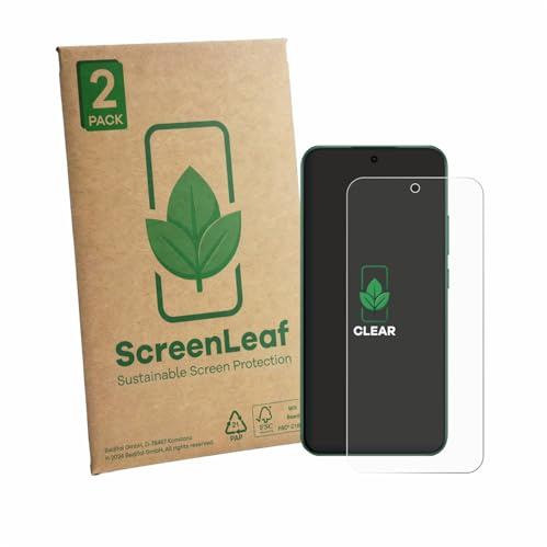 ScreenLeaf 2 Stück Schutzfolie für Oppo F33 [nachhaltiger Displayschutz, Folie, transparent, kratzfest]