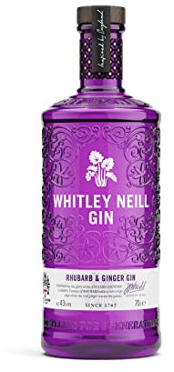 Whitley Neill Rhubarb & Ginger Gin, 70 Cl