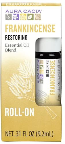 Essential Oil Blend, Roll-On, Frankincense, 0.31 fl oz (9.2 ml), Aura Cacia