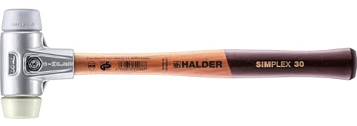 SIMPLEX-Schonhammer, TPE-mid/Nylon; mit Aluminiumgehäuse und hochwertigem Holzstiel | D=30 mm | 3138.030