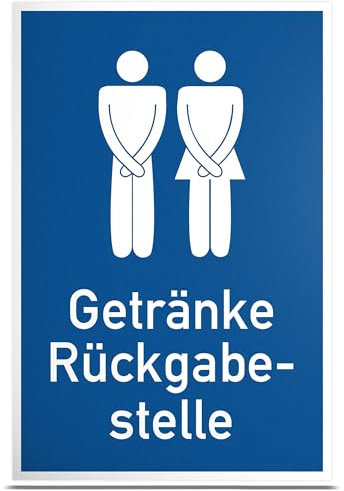 DankeDir! Cartello di ritorno per bevande, divertente, per la porta, per il bagno, per gli ospiti, per il bagno, decorazione da parete, decorazione per la casa, dolce idea regalo