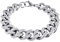 RUGGED steel Herren Panzerarmband Edelstahl massiv Armkette 14mm breit Karabinerverschluss Farbe Silber hochglanzpoliert (26)
