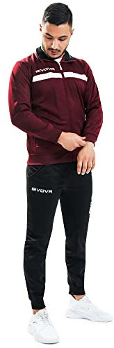 GIVOVA TUTA ONE FULL ZIP POLARFLEECE GRANATA/NERO