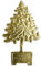 Kunze A068728011 Weihnachtsbaum, 6.5 x 4 cm, 16 Stück, Geprägtes Papier, Gold