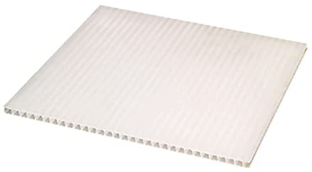 Ironlux - Kit 10 Planchas de policarbonato Opal 6mm para Falso Techo - Medida Exacta: 595x595 para Encajar en las Guías - Protección UV
