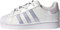 adidas Originals Superstar Shoes, Scarpe da Ginnastica, White Collegiate Navy Gold Metallic, 38 2/3 EU