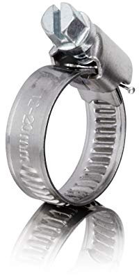 GARSIDURO® Schlauchschellen Edelstahl | 12-22mm [8 Stück] | Profi W4 Schlauchklemme | Schlauchschellen geeignet für die Waschmaschine oder als Gartenschlauch Schellen & Pool Schlauchschellen