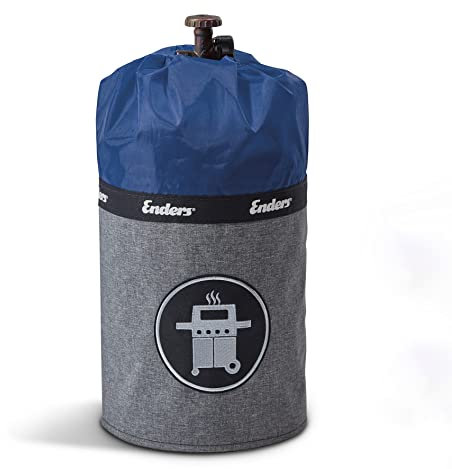 Enders Style Funda impermeable para bombonas de gas de 5 kilos - Funda exterior con pies de silicona incluidos contra bordes de óxido, resistencia a rayos UV, Funda exterior impermeable azul #5118