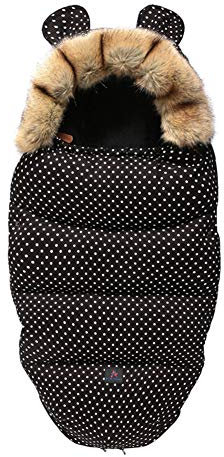 Gorger Chancelière Poussette Universelle Confortable Sac de Couchage Bébé Hiver Chaud Imperméable Couverture Emmaillotage pour Poussette, Landaus, Buggy, Siège Auto, Lits Bébé (2)