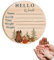 Tarjeta de anuncio de nacimiento de madera personalizada para recién nacido, placa de madera para nombre y detalle de nacimiento del bebé (estilo 3)