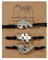 Bracelets d'amitié pour 3 bracelets d'amitié pour 3 bracelets d'amour et de chaleur - Bracelet assorti pour meilleure amie - Bracelets pour 3 filles - Corde réglable - Cadeau pour femme, Adjustable,