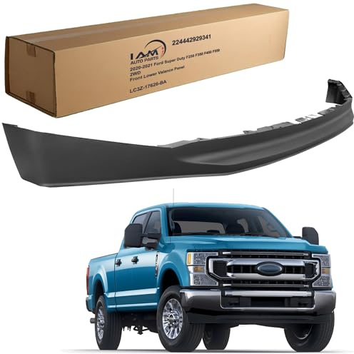 IAMAUTO 29341 Front Lower Valance Panel Fits 2020 2021 2022 Ford Super Duty F250 F350 F450 2WD Models (~4 Tall)(Can Allow Additional Clearance For 4WD Models)