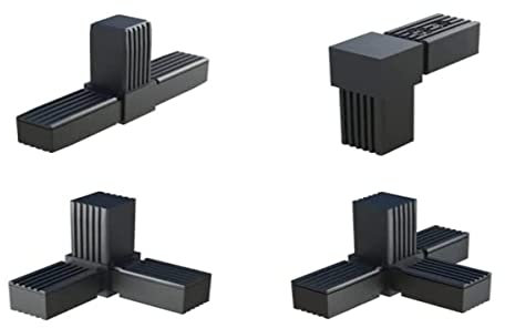 cyclingcolors connettore tubo quadro 20x20 25x25 30x30 plastica 20mm 25mm 30mm quadrato supporti staffe mensole (L (20mm))