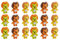 NUOBESTY Kinder Radiergummi Mitgebsel Mini Löwe Figur 18 Stk Miniatur Löwen Neuheit Radiergummi Block Schreibwaren für Kinder Schulen Schüler Schulbedarf Kindergarten Party Geschenke