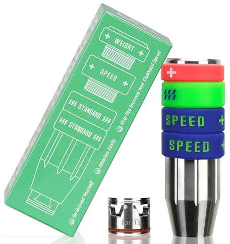 Big Crazy Golf Swing Speed Trainer Adjustable, Golf Training Equipment Three Weight Configuration Options, Golf Tempo Training Aids Connect Your Golf Clubs for Titleist