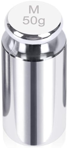 QP Calibration Weights, 50 Gram Scale Weights, OIML Class M1 High Precision Stainless Steel Scale Balance Weights with Chrome Finish, Calibration Weights for Digital Scale, Kitchen Scale, Pocket Scale
