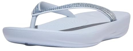 Fitflop Damen Iqushion Ombre Sparkle Flip-Flops Flipflop, Skywash Blue, 41 EU