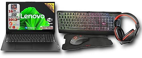 Lenovo Notebook V15 Ryzen R7-5700u Ram 16GB 1012GB Ssd - Windows 11 Pro - Office 2021 Pro Plus + Kit Gaming 4in1 – Pronto All’Uso