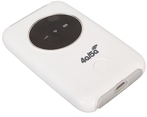 Jectse Modem WiFi USB 4G LTE, Routeur 4G WiFi 5G débloqué avec Emplacement pour Carte SIM, 300 Mbps 10 Appareils Utilisateurs Mini Point D'accès Mobile WiFi intégré 3200 MAh, Point