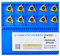 CDBP Inserti di filettatura 16ER AG55 CNC Inserto IN Metallo Duro Tornio Inserti 16ER 3/8 AG55, 10 pezzi