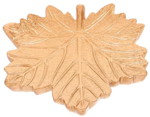 PRETYZOOM Vassoio Portagioie Forma Di Foglia Acero Vassoio Decorativo Multifunzionale Per Anelli e Collane Sottobicchiere Isolante Capacità Elevata e Facile Da Pulire Design Elegante Per