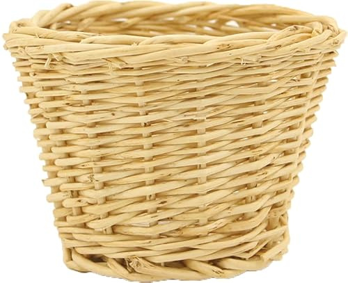 FADEDA Korb geflochten, natur/Höhe:5 cm/handbemalt/detailgetreue Krippen Figuren - Weihnachten Tisch Dekoration Krippe Zubehör