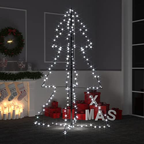ARKEM Árbol de Navidad 200 Luces LED Interior y Exterior 98x150 cm Arboles De Navidad Grandes