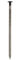Wovar Pointes à tête bombée inox noir pour bardage avec pointe annelée A4 2.6 x 65 - Boîte de 500 grammes