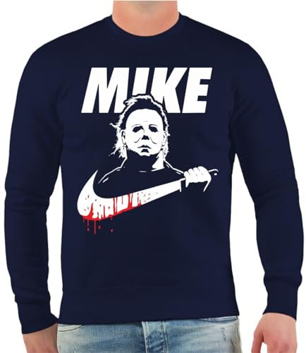 Life Is Pain Herren Pullover Sweatshirt Horror Logo Mike Jason Thrash Merch Blood Splatter